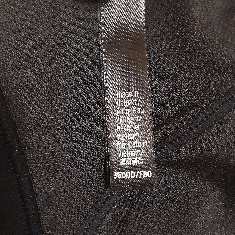 Victoria Sport Black Sports Bra Size 36DDD - Picture 7 of 8